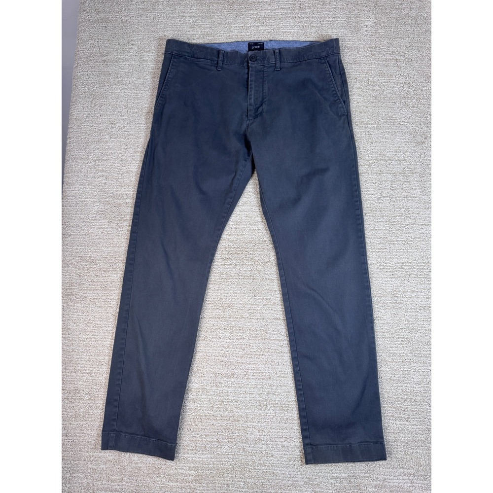 J. Crew 484 Slim Fit Chino Pants Mens 32x30 Charcoal Gray Stretch Cotton 20040
